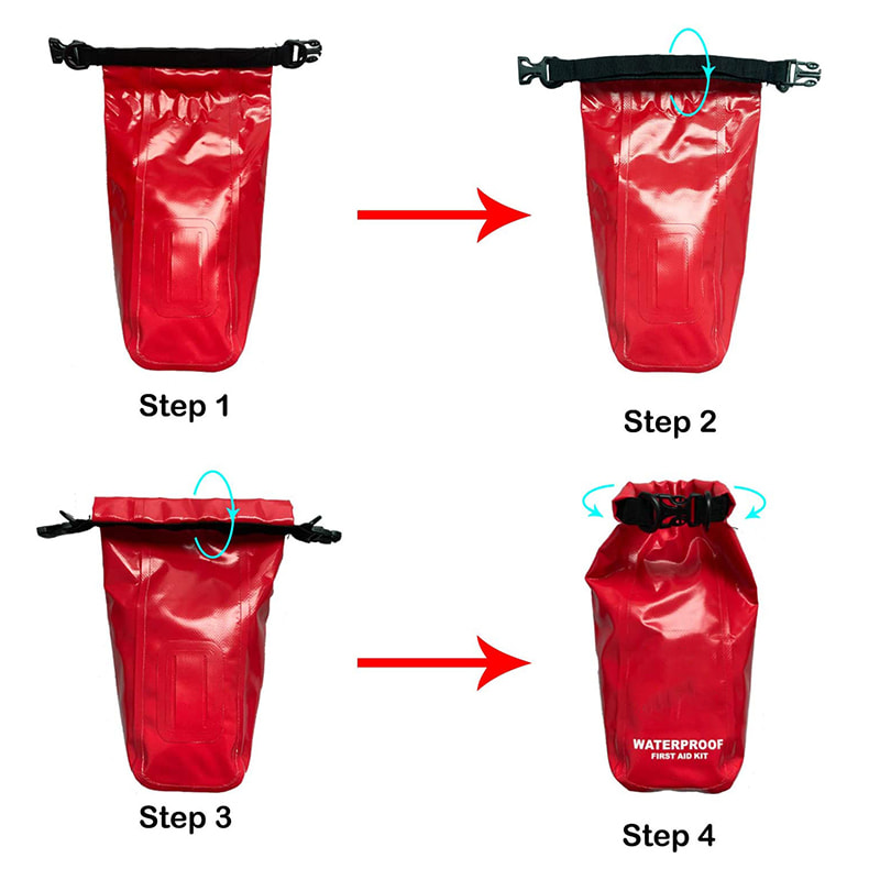 Водонепроницаемая сухая сумка для аптечки первой помощи для каякинга 